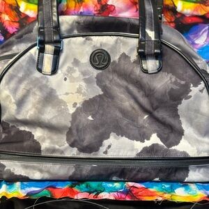Lululemon Duffel Bag in White Coal Tinted Canvas